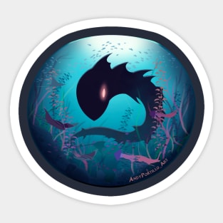 Serpent in a Fish Bowl Sticker